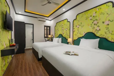 Twin Room with View — Hanoi Jasmine Premium Hotel & Travel